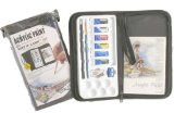 ZIP UP ART CASE ACRYLIC PAINT PAINTING SET BRUSH and PAD