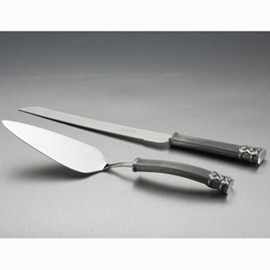 royal Selangor amoroso cake knife and server set