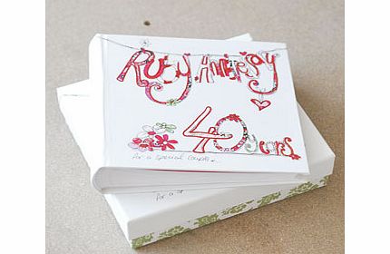 Anniversary 40 Years Photo Album Gift Boxed