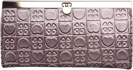 embossed purse