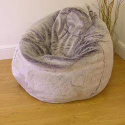 Damson Slouchbag Extra Large faux fur bean bags