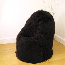 Slouchbag Extra Large mongolian fur bean bags