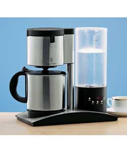 Satin Quartz Silver Coffee Maker