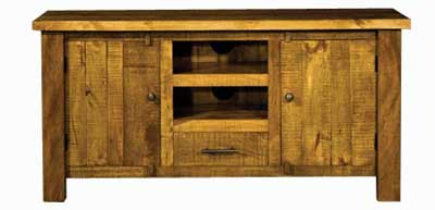 Rough Sawn Wide Plasma TV Unit