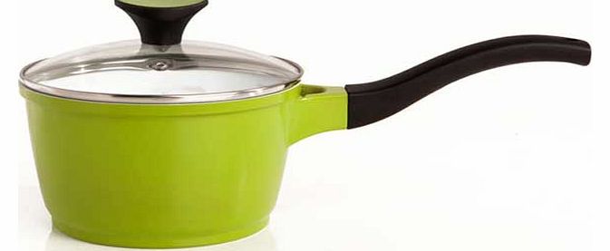 16cm Diecast Saucepan - Lime