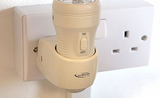 **TWIN-PACK** 3-in-1 Rechargeable Torch, Automatic Night Light & Emergency Power Cut Light. As seen on BBCs ``Dragons Den``