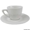 Jasmine Espresso White Cup and Saucer 120mm