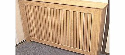 SALIX Solid oak slatted radiator cover (medium)