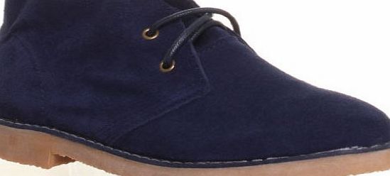 M1 Salt & Pepper Dl8 Womens Suede Lace Up Classic Desert Boots (5 UK, Black )