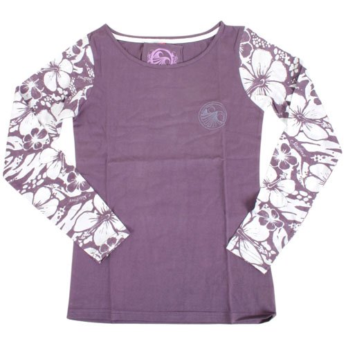 Ladies Saltrock Hibiscus Tee Purple Dusk