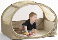 Pop Up Bubble Travel Cot - Cafe Creme