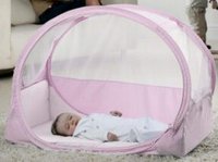 Pop Up Bubble Travel Cot - Pink