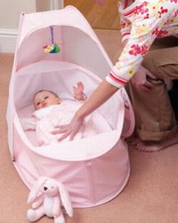 Pop Up Travel Cot - Pink