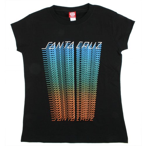 Ladies Santa Cruz Lazer Tee Black