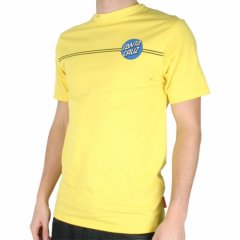 Mens Santa Cruz Classic Dot Tee Lemon