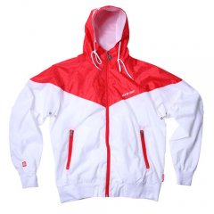 Mens Santa Cruz Hansen Jacket White Red