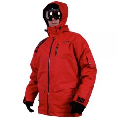 Mens Santa Cruz Moon Unit Tech Jacket Red