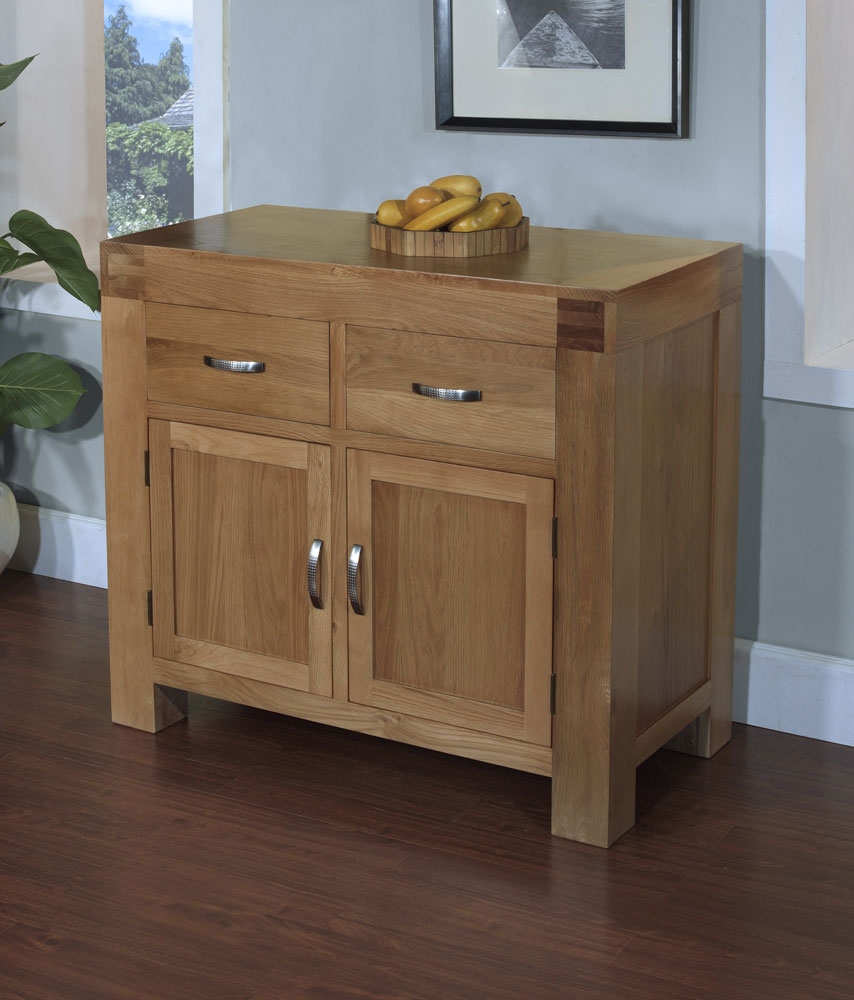 Santana Blonde Oak 2 Door 2 Drawer Sideboard