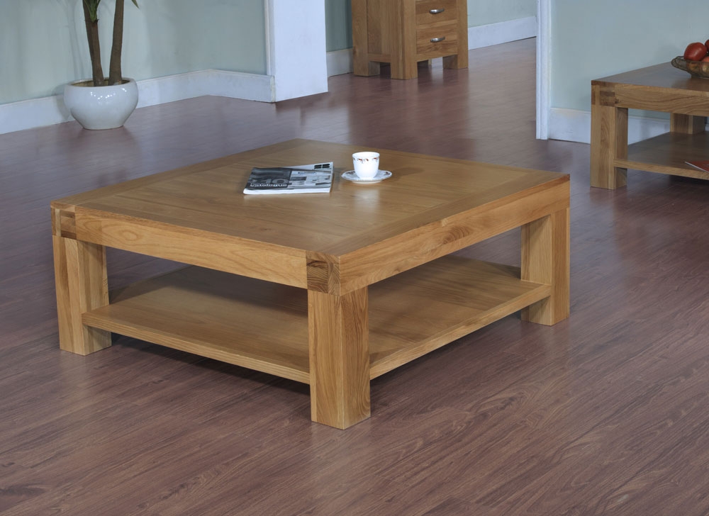 Blonde Oak Coffee Table - 1000 x 1000mm