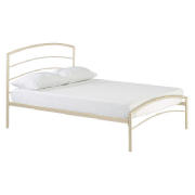 Metal Double Bedstead, Cream