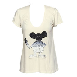 Sass and Bide A Little Peace Deep Scoop Neck Tee