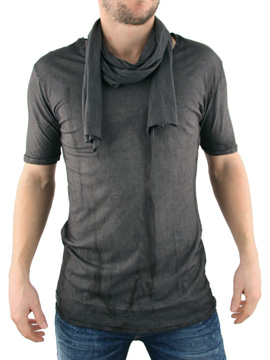 Oil Grey Keith Scarf T-Shirt