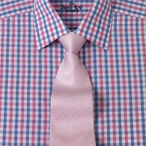 Blue Pink Check Shirt