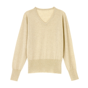 Camel Jessica V-Neck Cashmere