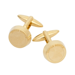 Savile Row Chunky Gold Effect Cufflinks