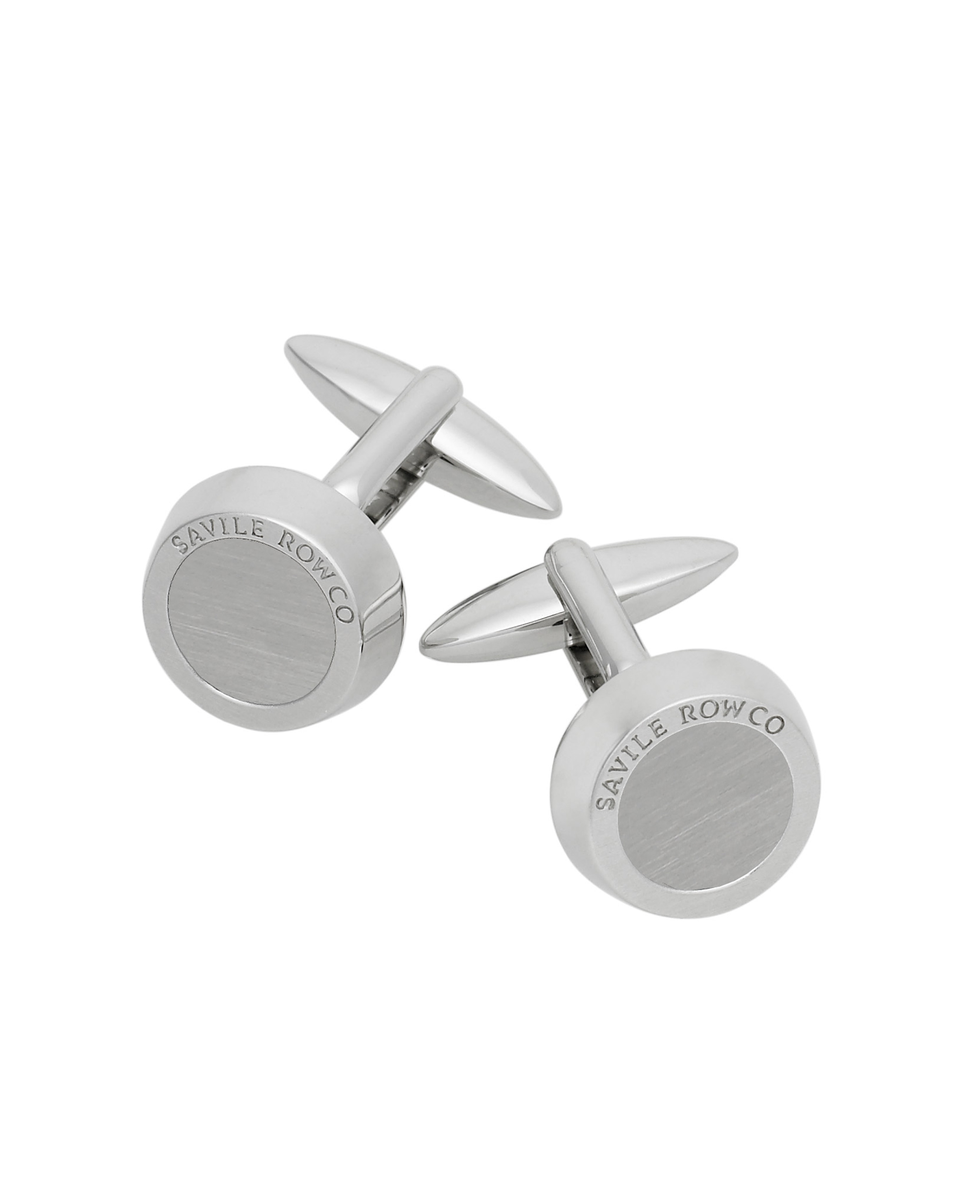 Chunky Silver Effect Cufflinks