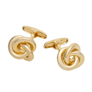 Gold Effect Knot Cufflinks