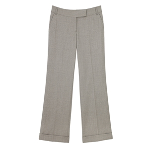 Oatmeal Tess Turn-Up Trousers