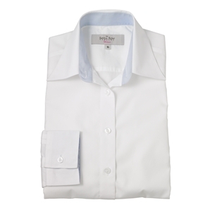 White Women` Shirt, Contrast Inside Collar