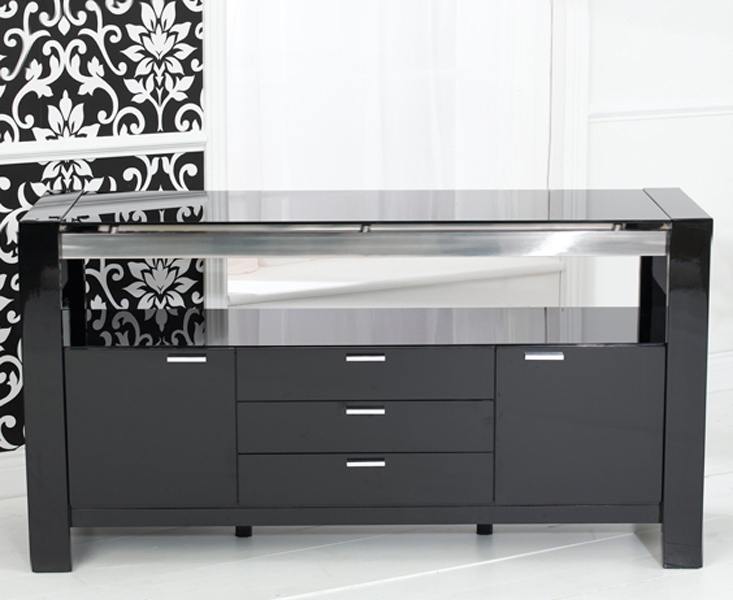 Scala Black Gloss Sideboard