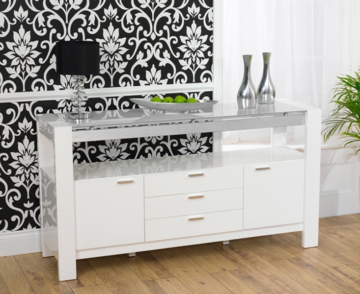 Scala White Gloss Sideboard