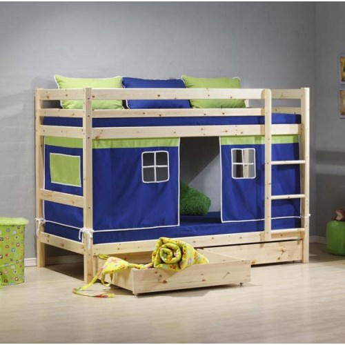 Thuka Minnie Solid Pine Natural Storage Bunk Bed