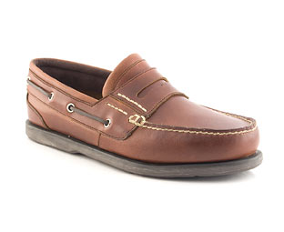 Leather Slip On Boat Shoe