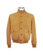 Men` Biscuit Italian Suede Two-Pocket Jacket