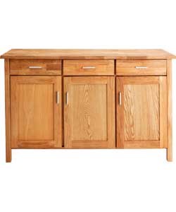 Schreiber Oxford 3 Door Sideboard - Solid Oak