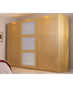 Sliding Wardrobe Package - Shaker Oak