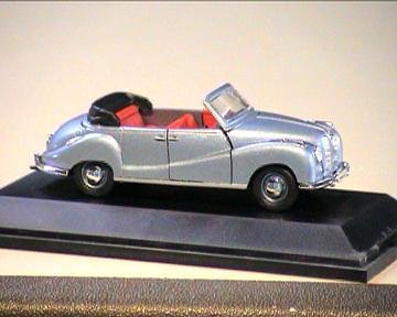 Schuco BMW 501 Cabrio. Light Metallic Blue. 1:43 Scale.