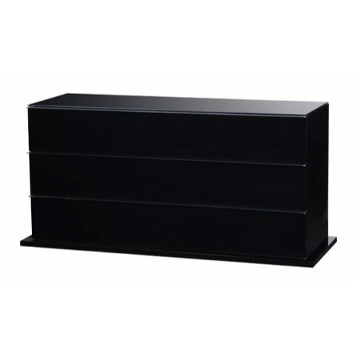 Moon Black 6 Drawer Chest