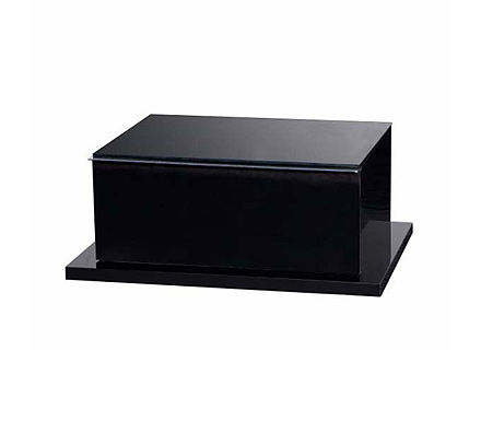 Moon High Gloss Black Bedside Table