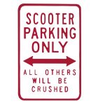 Scooter Parking Sign