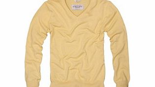 Yellow pure cotton jumper