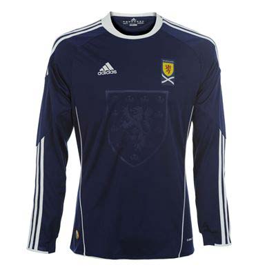 Adidas 2010-11 Scotland Adidas Long Sleeve Home Shirt