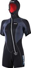 Seac Sub, 1192[^]247734 Flex Vest Womens 5mm Hooded Shorty