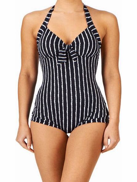 Seafolly Womens Seafolly Coastline Tie Front Retro