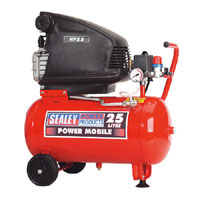 Air Compressor 25 Litre Tank 2.5Hp 240v