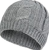 SealSkinz, 1296[^]232312 Womens Waterproof Cable Knit Beanie Hat - Grey